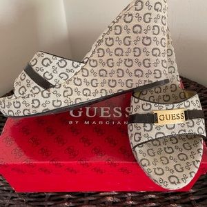 Tan wedge heel shoes